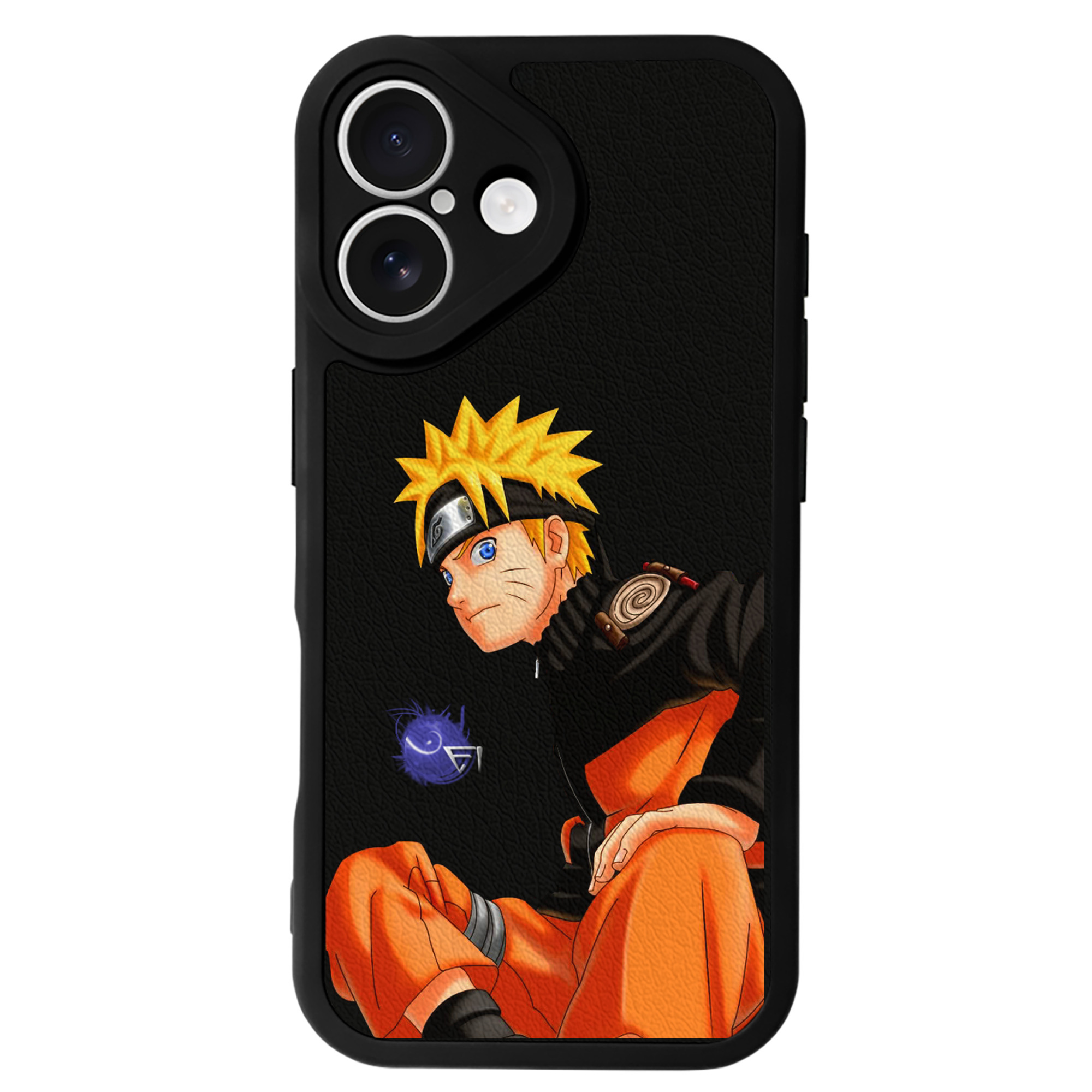 （画像用） NARUTO -ナルト- うずまき ナルト Uzumaki Naruto 【iPhone 16シリーズ対応】シリコンスマホケース（レザー調） 材質：シリコン